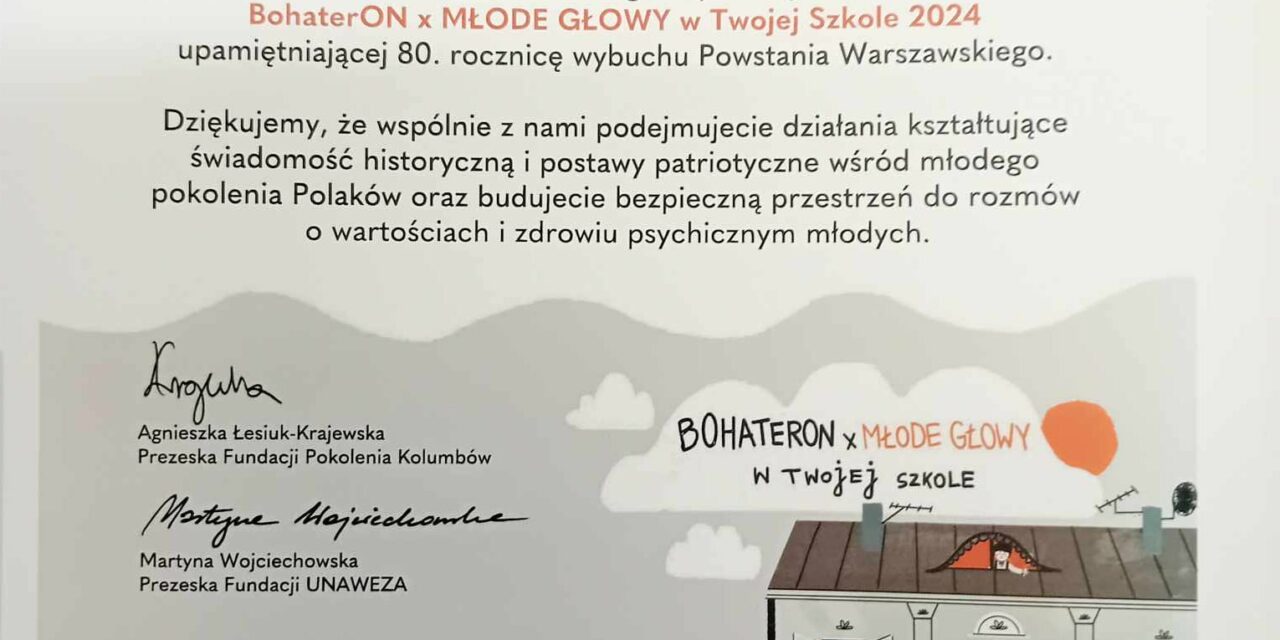 BohaterON – w twojej szkole!
