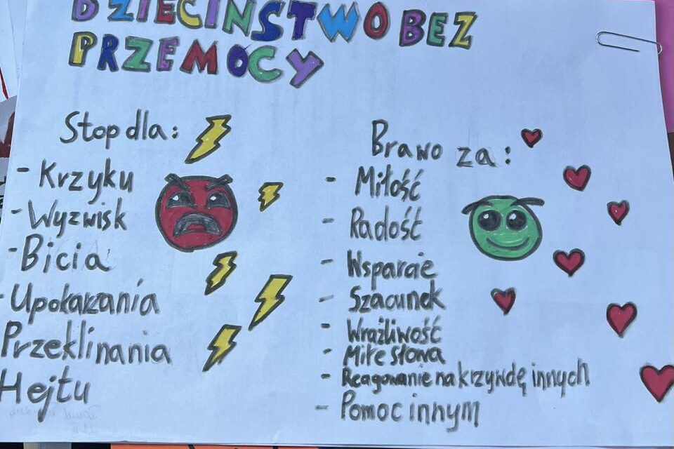 Konkurs plastyczny „Dzieciństwo bez przemocy”
