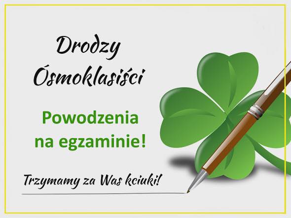 EGZAMIN ÓSMOKLASISTY