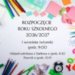 Rozpoczęcie nowego roku szkolnego 2026/2027
